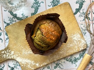 Marbré au thé matcha et coulant chocolat blanc