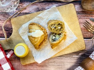 Chausson au poulet et aux champignons