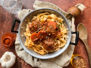 Goulash aux tagliatelles