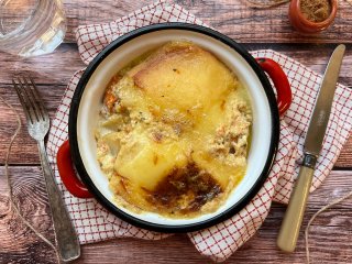 Gratin de potiron au reblochon