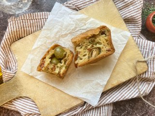 Cake aux olives et tomates séchées