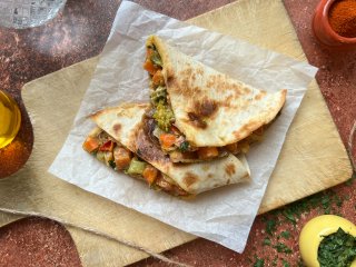 Quesadillas moelleuses aux légumes