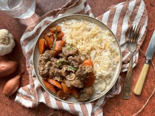 Porc caramélisé et carottes épicées