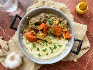 Curry de boeuf japonais purée de pommes de terre