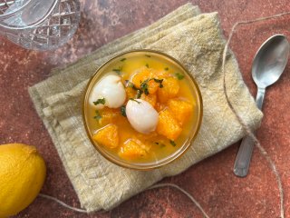 Salade litchi mandarines