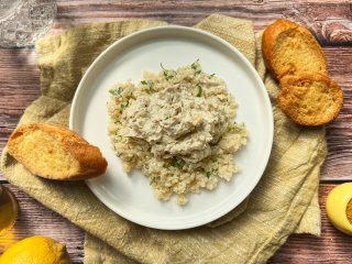 Crème de sardines au quinoa