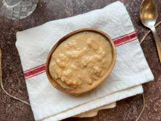 Riz au lait et caramel au beurre  salé