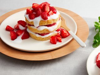 Shortcake aux fraises et graines de chia