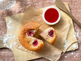 Financier aux framboises