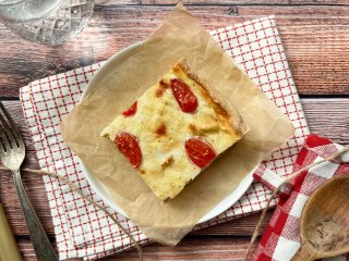 Quiche au chèvre et aux poireaux