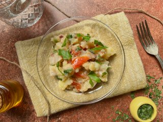 Salade de pommes de terre aux christophines