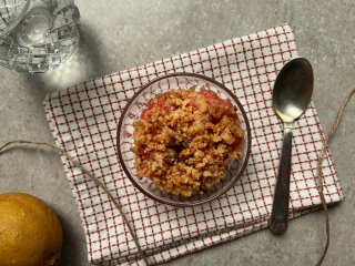 Crumble végan aux fraises