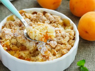 Crumble aux abricots