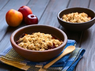 Crumble aux nectarines