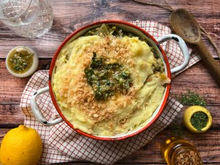 Parmentier de légumes verts
