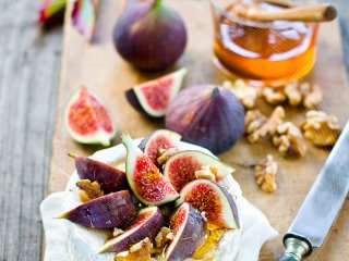 Salade de figues miel et noix