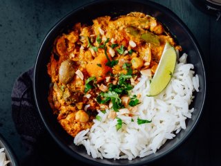 Curry de légumes aux champignons
