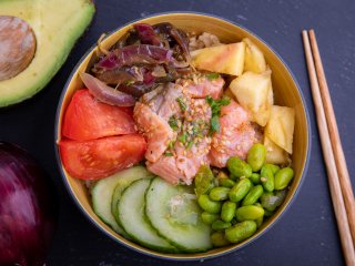 Bowl saumon chutney de potiron