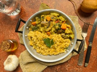 Curry de légumes aux champignons