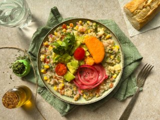 Ceviche avocat patate douce