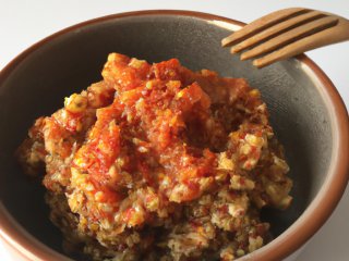 Pesto rosso potiron quinoa