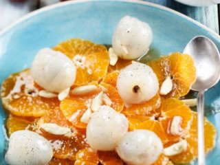 Salade de clémentines et litchi