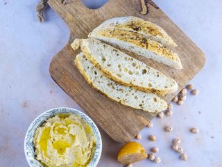 Houmous au citron confit