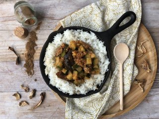 Mijotée de boeuf et courgette grillée façon basquaise