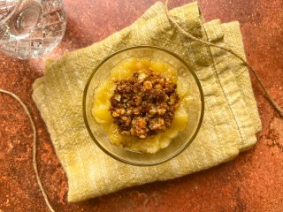 Crumble vegan aux poires