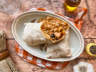 Fajitas poulet guacamole