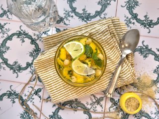 Salade d'ananas et litchi