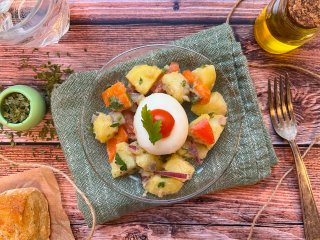 Salade de pommes de terre à l'oeuf