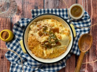 Parmentier de chou-fleur aux noisettes