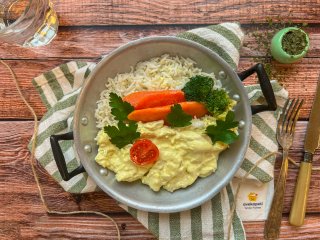 Poulet moutarde et riz basmati