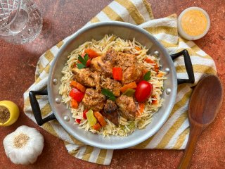 Poulet mijoté aux épices tandoori