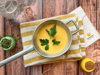 Velouté de butternut au parmesan