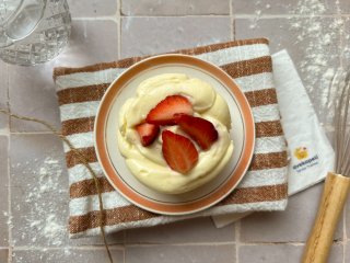 Sablé aux fraises et crème mousseline