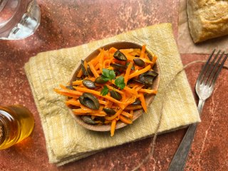 Salade de carottes au citron confit