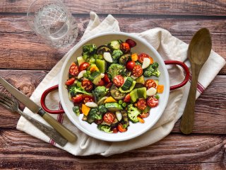 Poêlée de légumes au basilic