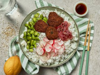 Poke bowl houmous et falafel