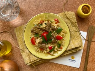 Linguines et courgettes rôties au romarin