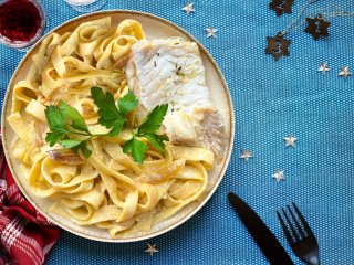 SPECIAL NOEL - Dos de lieu et linguines au parfum de truffe blanche