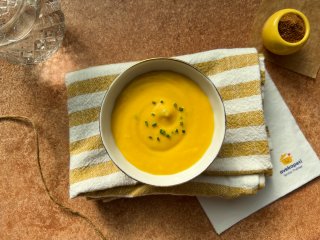 Velouté muscadé carotte et panais