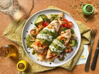 Enchiladas vertes veggies