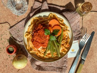 Poulet moelleux et linguines aux tomates séchées