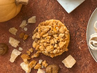 Crumble de potimarron aux châtaignes SPECIAL NOEL