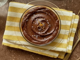Mousse au chocolat relevée de fleur de sel