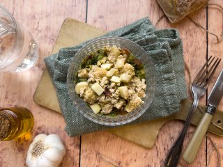 Crumble avocat mozzarella