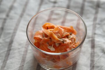 Salade de carottes au cumin