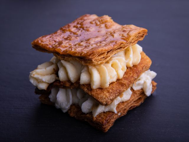 Millefeuille coco vanille
